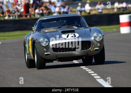 Emanuele Pirro, Ferrari 250 GT SWB/C, lavant Cup, une course de vingt-cinq minutes en monopilote pour Ferrari GT qui a concouru entre 1960 et 1966, fea Banque D'Images