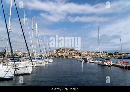 Ville de Kavala située dans le nord de la Grèce Banque D'Images