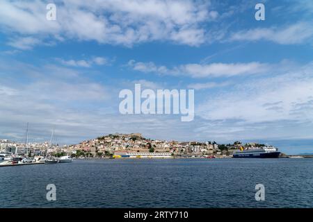 Ville de Kavala située dans le nord de la Grèce Banque D'Images