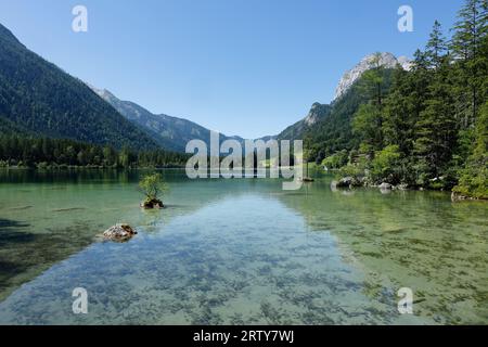 Hintersee près de Ramsau dans le Land de Berchtesgadener Banque D'Images