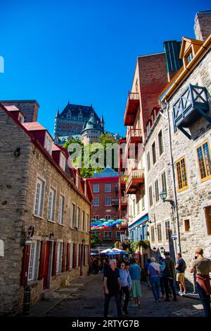 Canadá Québec 15-09-2023 Centro histórico de Quebec El Barrio del Viejo Quebe Banque D'Images