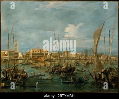 Venise du Bacino di San Marco, peinture à l'huile du peintre italien Francesco Guardi, v. 1765–75 Banque D'Images