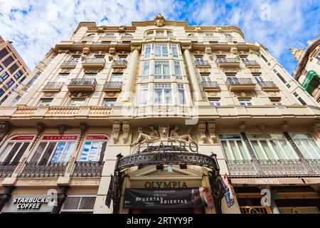 Valence, Espagne - 16 octobre 2021 : Théâtre Olympia ou Teatro Olympia à Valence. Valence est la troisième municipalité la plus peuplée d'Espagne. Banque D'Images