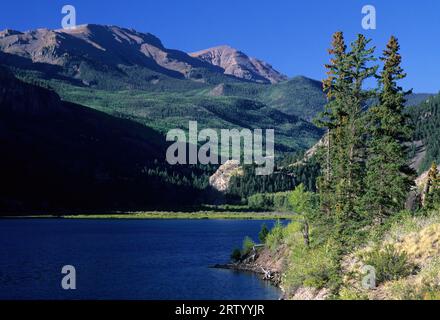 Lac San Cristobal, Boucle arrière-pays alpin National Byway, Colorado Banque D'Images