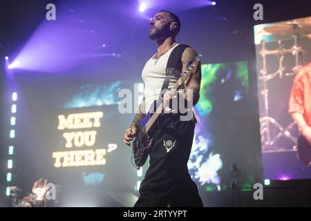 Nottingham, Royaume-Uni le 15 septembre 2023, Matt Willis de Busted se produit à nottingham au Motorpoint Arena de Nottingham dans le cadre de la tournée 20e anniversaire du groupe Credit : Paul Smith / Alamy Live News Banque D'Images