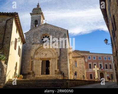 Collégiale de San Quirico, San Quirico d'Orcia Banque D'Images