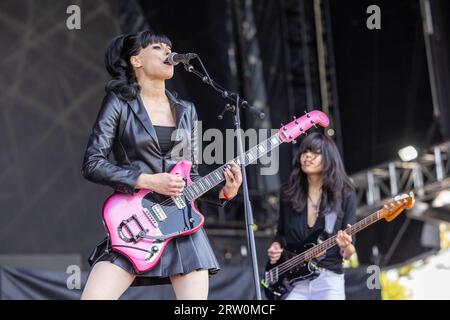 Chicago, États-Unis. 15 septembre 2023. Olivia Jean lors du Riot Fest Music Festival le 15 septembre 2023, à Chicago, Illinois (photo de Daniel DeSlover/Sipa USA) crédit : SIPA USA/Alamy Live News Banque D'Images