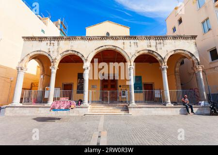 Héraklion, Grèce - 13 octobre 2021 : Basilique Saint-Marc ou Hagios Markos est une ancienne église catholique romaine dans le centre de la ville d'Héraklion, en Crète Banque D'Images