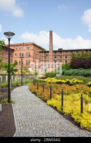 Rother's Mills, ruelle et jardin à Mill Island à Bydgoszcz, Pologne Banque D'Images