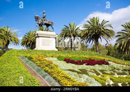 Melbourne, Australie, janvier 26 : Monument du Gouverneur général du Marquis de Linlithgow et jardins environnants le 26 janvier 2015 Banque D'Images