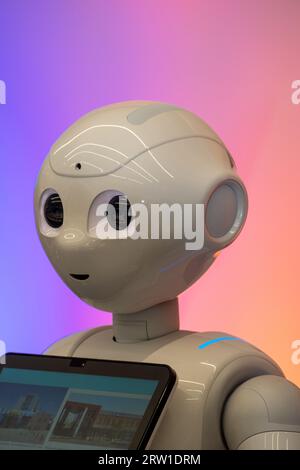 07.07.2022, Allemagne, Brême, Brême - robot équipé d'IA dans le Centre de transfert pour l'intelligence artificielle BREMEN.ai (entre les entreprises et la science, a Banque D'Images