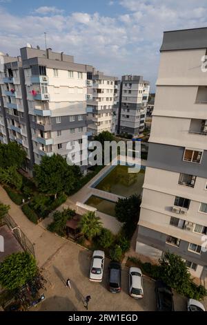 19.10.2022, Turquie, Antalya, Antalya - vue depuis le balcon d'une communauté fermée à Konyaalti. 00A221019D043CAROEX.JPG [AUTORISATION DU MODÈLE : NON APPLICABLE Banque D'Images