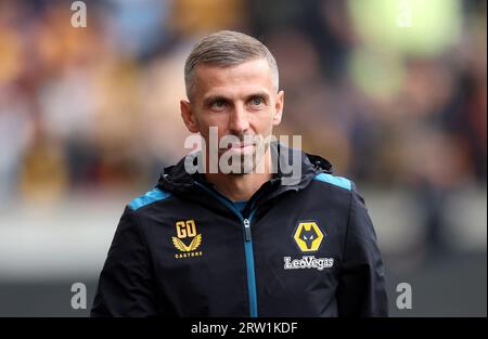 Gary O'Neil, entraîneur des Wolverhampton Wanderers, lors du match de Premier League au Molineux Stadium de Wolverhampton. Date de la photo : Samedi 16 septembre 2023. Banque D'Images