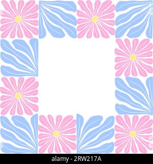 Floral frame coloré Illustration de Vecteur