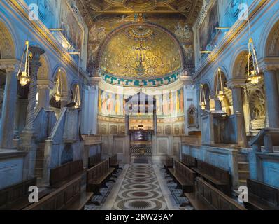 Basilique de San Clemente al Laterano, Celio, Rome, Italie Banque D'Images