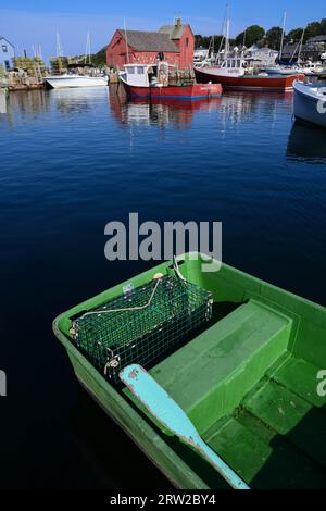 Le port de Rockport, Massachusetts, États-Unis, avec des bateaux Banque D'Images