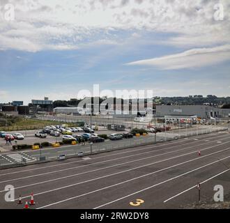 Le ferry accoste aux Millbay Docks de Plymouth. Actuellement la maison de Brittany Ferries avec des connexions en France et en Espagne. Expansion prévue annoncée Banque D'Images