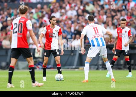 Rotterdam, pays-Bas. 16 septembre 2023. ROTTERDAM, PAYS-BAS - 16 SEPTEMBRE : Ramiz Zerrouki de Feyenoord lors du match néerlandais d'Eredivisie entre Feyenoord et sc Heerenveen au Stadion Feijenoord le 16 septembre 2023 à Rotterdam, pays-Bas. (Photo de Peter Lous/Orange Pictures) crédit : Orange pics BV/Alamy Live News Banque D'Images