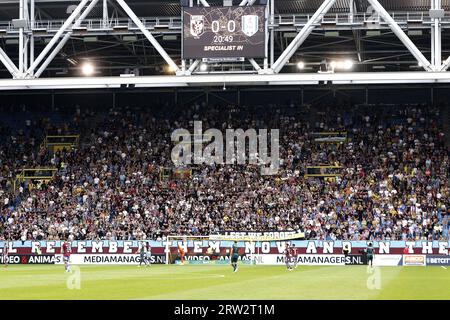 ARNHEM - supporters lors du match néerlandais d'Eredivisie entre vitesse et RKC Waalwijk dans le Gelredome le 16 septembre 2023 à Arnhem, aux pays-Bas. ANP JEROEN PUTMANS Banque D'Images