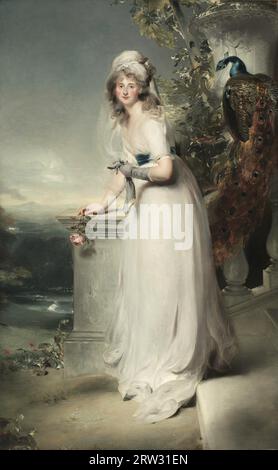 Portrait de Catherine Grey, Lady Manners, 1766 – 1852, était une aristocrate et poète anglo-irlandaise, peinture à l'huile de l'artiste britannique Thomas Lawrence, vers 1794 Banque D'Images