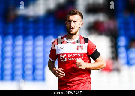 Peterborough, Royaume-Uni. 16 septembre 2023. Tom James (2 Leyton Orient) lors du match Sky Bet League 1 entre Peterborough et Leyton Orient à London Road, Peterborough le samedi 16 septembre 2023. (Photo : Kevin Hodgson | MI News) crédit : MI News & Sport / Alamy Live News Banque D'Images