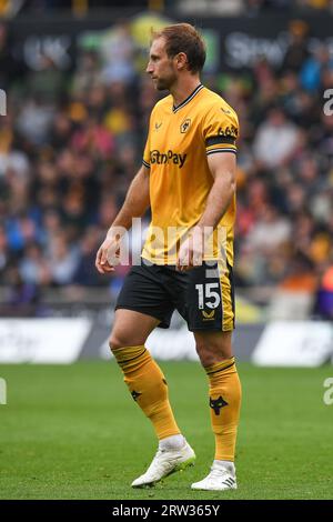 Wolverhampton, Royaume-Uni. 16 septembre 2023. Craig Dawson #15 de Wolverhampton Wanderers lors du match de Premier League Wolverhampton Wanderers vs Liverpool à Molineux, Wolverhampton, Royaume-Uni, le 16 septembre 2023 (photo de Mike Jones/News Images) à Wolverhampton, Royaume-Uni le 9/16/2023. (Photo de Mike Jones/News Images/Sipa USA) crédit : SIPA USA/Alamy Live News Banque D'Images
