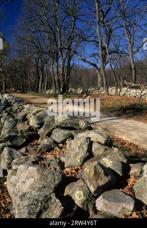 Battle Road, minute Man National Historical Park, Massachusetts Banque D'Images