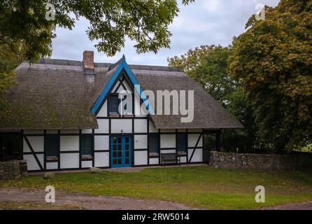 Neverow est situé sur le Stettiner Haff près de Zirchow sur Usedom. Le nombre d'habitants n'est que d'environ 30 Banque D'Images