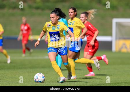 Claudia Wasser (7 First Vienna FC) en action lors du match Admiral Frauen Bundesliga Vienna vs Bergheim à Hohe Warte (Tom Seiss/ SPP) crédit : SPP Sport Press photo. /Alamy Live News Banque D'Images