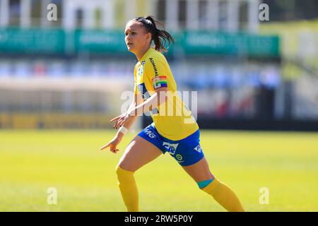 Claudia Wasser (7 First Vienna FC) donnant des instructions lors du match Admiral Frauen Bundesliga Vienna vs Bergheim à Hohe Warte (Tom Seiss/ SPP) crédit : SPP Sport Press photo. /Alamy Live News Banque D'Images