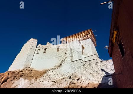 Sommet du Namgyal Tsemo Gompa, Leh, Ladakh, Inde Banque D'Images