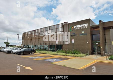 La Havane. 17 septembre 2023. Cette photo prise le 18 janvier 2021 montre Longping High-Tech Brazil, une société à capitaux chinois appartenant à Longping Agriculture Science Co., Ltd., à Cravinhos, au Brésil. Crédit : Xinhua/Alamy Live News Banque D'Images