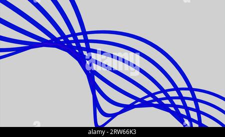 Structure tourbillonnante mobile de lignes courbes. Conception. Structure spiralée abstraite simple de lignes courbes. Spirale de lignes courbes dans le style adn sur blanc Banque D'Images