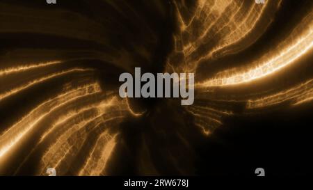 Vortex abstrait cosmique se déplaçant avec la lumière du plasma. Mouvement. Flux lumineux de lignes lumineuses dans le trou noir. Les énergies de plasma se déplacent dans le flux du tunnel spatial. Banque D'Images