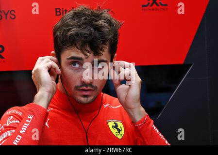 Singapour, Singapour. 17 septembre 2023. Charles Leclerc (mon) Ferrari. Championnat du monde de Formule 1, Rd 16, Grand Prix de Singapour, dimanche 17 septembre 2023. Marina Bay Street circuit, Singapour. Crédit : James Moy/Alamy Live News Banque D'Images