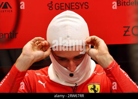 Singapour, Singapour. 17 septembre 2023. Charles Leclerc (mon) Ferrari. Championnat du monde de Formule 1, Rd 16, Grand Prix de Singapour, dimanche 17 septembre 2023. Marina Bay Street circuit, Singapour. Crédit : James Moy/Alamy Live News Banque D'Images