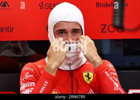 Singapour, Singapour. 17 septembre 2023. Charles Leclerc (mon) Ferrari. Championnat du monde de Formule 1, Rd 16, Grand Prix de Singapour, dimanche 17 septembre 2023. Marina Bay Street circuit, Singapour. Crédit : James Moy/Alamy Live News Banque D'Images