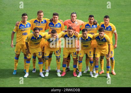 Frosinone, Italie, 17 septembre 2023, photo de l'équipe Frosinone Calcio pendant le match Frosinone Sassuolo, Francesco Paris/Alamy Live News Banque D'Images