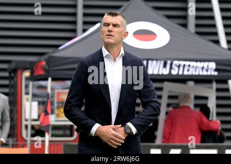 ROTTERDAM - l'entraîneur du sbv Excelsior Marinus Dijkhuizen avant le match néerlandais d'Eredivisie entre le sbv Excelsior et l'Almere City FC au stade Van Donge & de Roo le 17 septembre 2023 à Rotterdam, aux pays-Bas. ANP GERRIT VAN COLOGNE Banque D'Images