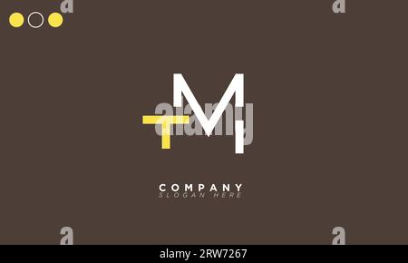 Lettres alphabétiques du mé initiales logo du monogramme Illustration de Vecteur