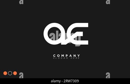 QE lettres Alphabet initiales logo du monogramme Illustration de Vecteur