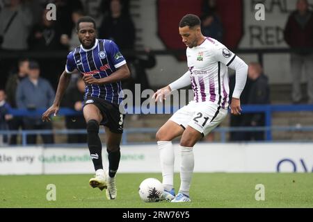 Rochdale v Barnet 16 septembre 2023 à la Crown Oil Arena. Vanarama National League Rochdale 4 contre Barnet 2 Banque D'Images