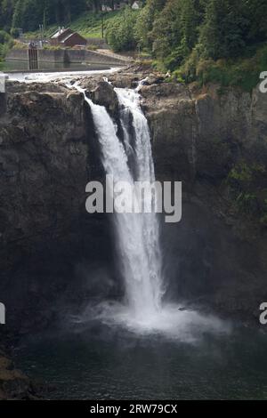 Snoqualmie Falls Washington au printemps Banque D'Images