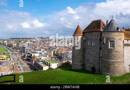 Le Château de Dieppe est un château situé dans la ville française de Dieppe dans le dpartement Seine-Maritime. Banque D'Images