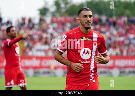 Monza, Italie. 17 septembre 2023. Dany Mota (AC Monza) lors du championnat italien de Serie A match de football entre AC Monza et US Lecce le 17 septembre 2023 au stade U-Power de Monza, Italie - photo Morgese-Rossini/DPPI crédit : DPPI Media/Alamy Live News Banque D'Images