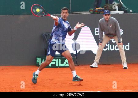 Buenos Aires, Argentine. 17 septembre 2023. Pendant un match de double de la coupe Davis au Buenos Aires Lawn tennis Club ( crédit : Néstor J. Beremblum / Alamy Live News Banque D'Images