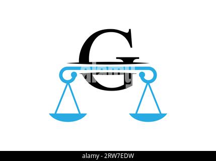 Lettre G Law Firm logo Design Vector modèle. Illustration de Vecteur