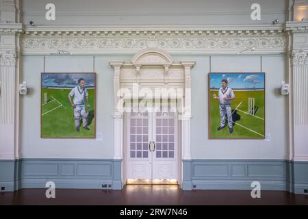 La longue salle au Lord's Cricket Ground Banque D'Images