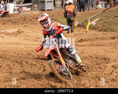 243 Gajser Tim Honda SLO AMZS Team HRC lors de la MXGP Race of, Italie. , . Au parc Maggiora, Italie. (Photo de Fabio Averna/Sipa USA) crédit : SIPA USA/Alamy Live News Banque D'Images