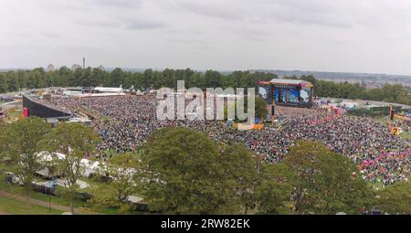 BBC radio 2 in the Park, Victoria Park, Leicester, Leicestershire, Royaume-Uni. Le festival de musique a eu lieu le week-end du 17/18th septembre 2023. Banque D'Images